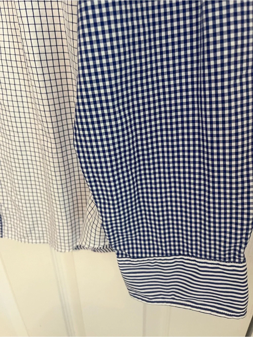 NWT J. Crew Secret Wash Stripe & Gingham Button-Down Slim Fit Organic Shirt